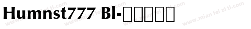 Humnst777 Bl字体转换